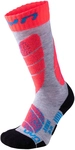 UYN Skisocken Kinder light grey/coral 24-26