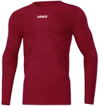 JAKO Comfort 2.0 langarm Funktionsshirt weinrot XL