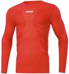 JAKO Comfort 2.0 langarm Funktionsshirt Kinder flame 116/128