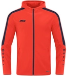 JAKO Power Kapuzenjacke Kinder 375 - flame/marine 128