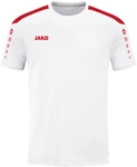 JAKO Power kurzarm Trikot Kinder 004 - wei&szlig;/rot 116