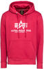 Alpha Industries Basic Hoody rbf red S