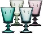 Weinglas LA ROCH&Egrave;RE FRANCE "Weingl&auml;ser Biene Abeille 240 ml 4er Set bunt", bunt, 4