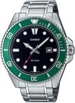 Quarzuhr, silber (gr&uuml;n, silberfarben), CASIO TIMELESS COLLECTION, Armbanduhren,