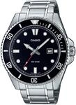 Quarzuhr, silber (silberfarben, schwarz), CASIO TIMELESS COLLECTION, Armbanduhren,