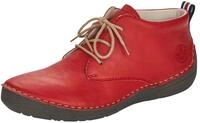Schn&uuml;rboots RIEKER, Damen, Gr. 37, rot, Lederimitat, Schuhe Schn&uuml;rboots,