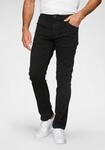 Straight-Jeans WRANGLER "Red Kabel", Herren, Gr. 32, L&auml;nge 30, schwarz (schwarz,