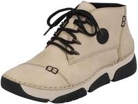 Schn&uuml;rboots RIEKER, Damen, Gr. 36, beige, Lederimitat, Schuhe Schn&uuml;rboots, mit