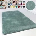 Hochflor-Teppich ESPRIT "Relaxx ESP-4150" Gr. 6, blau (t&uuml;rkis, grau), B:200cm...
