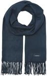 Strickschal JACK & JONES "JACSOLID WOVEN SCARF NOOS", Herren, blau (navy blazer),
