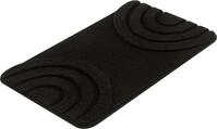 Badematte KLEINE WOLKE "Bow, Badvorleger, Badezimmer Teppich", schwarz, H:25mm,