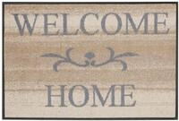Fu&szlig;matte "Welcome Home" Gr. 60, beige (beige, grau), B:40cm H:7mm L:60cm,