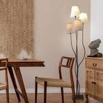 N&Auml;VE Stehlampe "Boho", braun, 4, &Oslash; 15,5cm H: 140cm, 1 Stk., Leuchten, 4flg.,...
