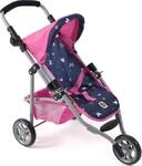 Puppenbuggy CHIC2000 "Jogging-Buggy Lola", bunt (butterfly blau), Puppenwagen,