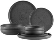 Kombiservice M&Auml;SER "Trad. Tiles", schwarz, 8, Geschirr-Sets, Kombiservice