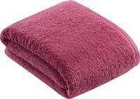 Badetuch VOSSEN "Vegan Life", lila (schwarzberry), B:100cm L:150cm, Webfrottier,