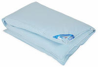 Federbettdecke RIBECO "Leon", blau (saphirblau), B:155cm L:220cm, Bezug: 100%