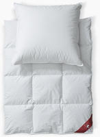 Daunenbettdecke + Kopfkissen RIBECO "Johanna", wei&szlig;, B/L: 155cm x 220cm Anzahl Teile