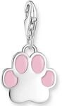 Charm-Einh&auml;nger THOMAS SABO "Pfote Silber", bunt (silberfarben, rosa), Charms,