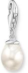 Charm-Einh&auml;nger THOMAS SABO "Perle Silber", bunt (silberfarben, wei&szlig;), Charms,