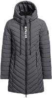 Steppmantel KHUJO "ATINE", Damen, Gr. S (36), grau (charcoal), Steppware,