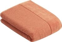 Badetuch VOSSEN "Pure", braun (bronze), B:67cm L:140cm, Frottier, Obermaterial: 100%