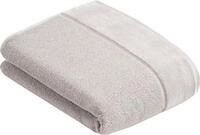 Badetuch VOSSEN "Pure", grau (stone), B:67cm L:140cm, Frottier, Obermaterial: 100%
