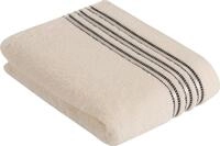 Badetuch VOSSEN "Cult de Luxe", wei&szlig; (ivory), B:67cm L:140cm, Walkfrottee,