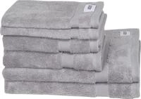 Handtuch Set "Cuddly", grau, 6 Stk., Frotteevelours, Frotteevelours, Obermaterial: