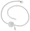 Fu&szlig;kette mit Anh&auml;nger ENGELSRUFER "TRAUMF&Auml;NGER", silber (edelstahlfarben),