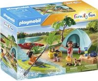 Konstruktions-Spielset PLAYMOBIL "Zelten (71425), Family & Fun", bunt,