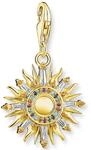 Charm-Einh&auml;nger THOMAS SABO "Sonne", gold (gelbgoldfarben, mehrfarbig, mehrfarbig),