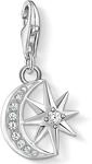 Charm-Einh&auml;nger THOMAS SABO "Stern & Mond", bunt (silberfarben, wei&szlig;, wei&szlig;),