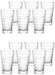 Glas LEONARDO "Trinkgl&auml;ser Vario 280 ml 12er Set transparent", bunt (transparent),
