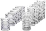 Gl&auml;ser-Set NACHTMANN "Longdrink & Becher Set Ethno 12er Set transparent", bunt