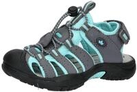Sandale LICO "Sandale Nimbo", Jungen, Gr. 25, grau, Synthetik, Schuhe Sandale