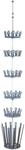 Teleskopregal WENKO "Modell Achilles", grau, B:30cm H:300cm T:30cm, Kunststoff,
