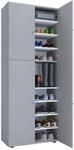 Schuhschrank VCM "XXL Holz Gro&szlig;er Schuhschrank Schuhkommode Lona 9", grau, B:70cm