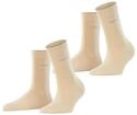 Socken ESPRIT "Uni", Damen, Gr. 35-38, beige (cream), Baumwollmischung, unifarben,