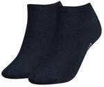 Sneakersocken TOMMY HILFIGER "TH WOMEN SNEAKER 2P", Damen, Gr. 35-38, schwarz