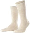 Socken FALKE "Airport", Herren, Gr. 39-40, beige (beige melange), Baumwolle,