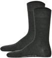 Kurzsocken HUDSON "Socken 2er Pack", Herren, Gr. 39-42, grau (grau melange),
