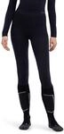 Funktionsunterhose FALKE "3/4 Wool-Tech", Damen, Gr. XS, 1 Stk., schwarz (schwarz