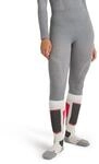 Funktionsunterhose FALKE "3/4 Wool-Tech", Damen, Gr. M, 1 Stk., grau (grau, heather