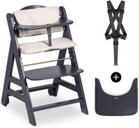 Hochstuhl HAUCK "Beta+", Kinder, Gr. B/H/T: 48cm x 79cm x 58cm, grau (dunkelgrau,