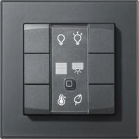 HOMEMATIC IP Wandtaster "Wandtaster - 6-fach (142308A0)", grau (anthrazit), B:11,5