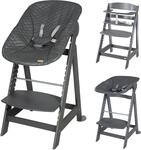 Hochstuhl ROBA "Born Up, anthrazit, mit Neugeborenen-Aufsatz, graphite gesteppt",