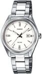 Quarzuhr, silber (silberfarben, wei&szlig;), CASIO TIMELESS COLLECTION, Armbanduhren,
