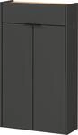 Schuhschrank GERMANIA "Ameca", braun (graphit, navarra, eiche, nachbildung), B:56cm