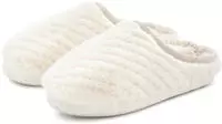 Pantolette "Hausschuh, Pantoffel, Clog", Damen, Gr. 40/41 (L), beige, Obermaterial: